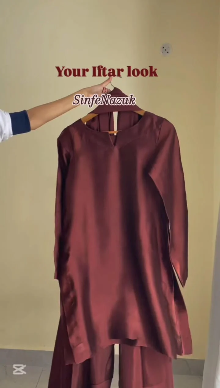 SN-Farshi Shalwar Brown - Image 3