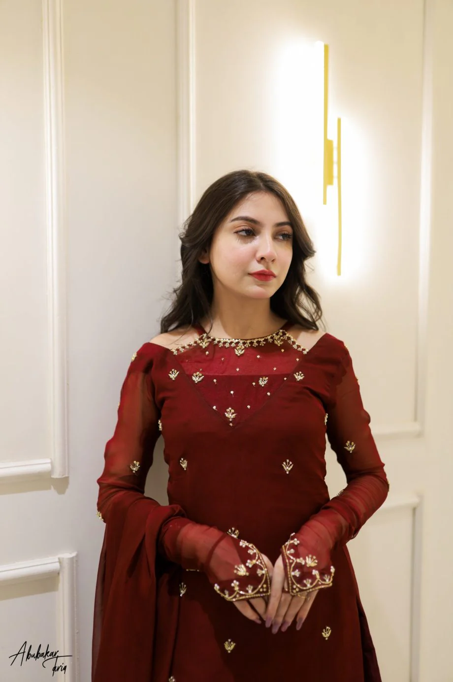 SN-MAROON GHARARA FIT - Image 5