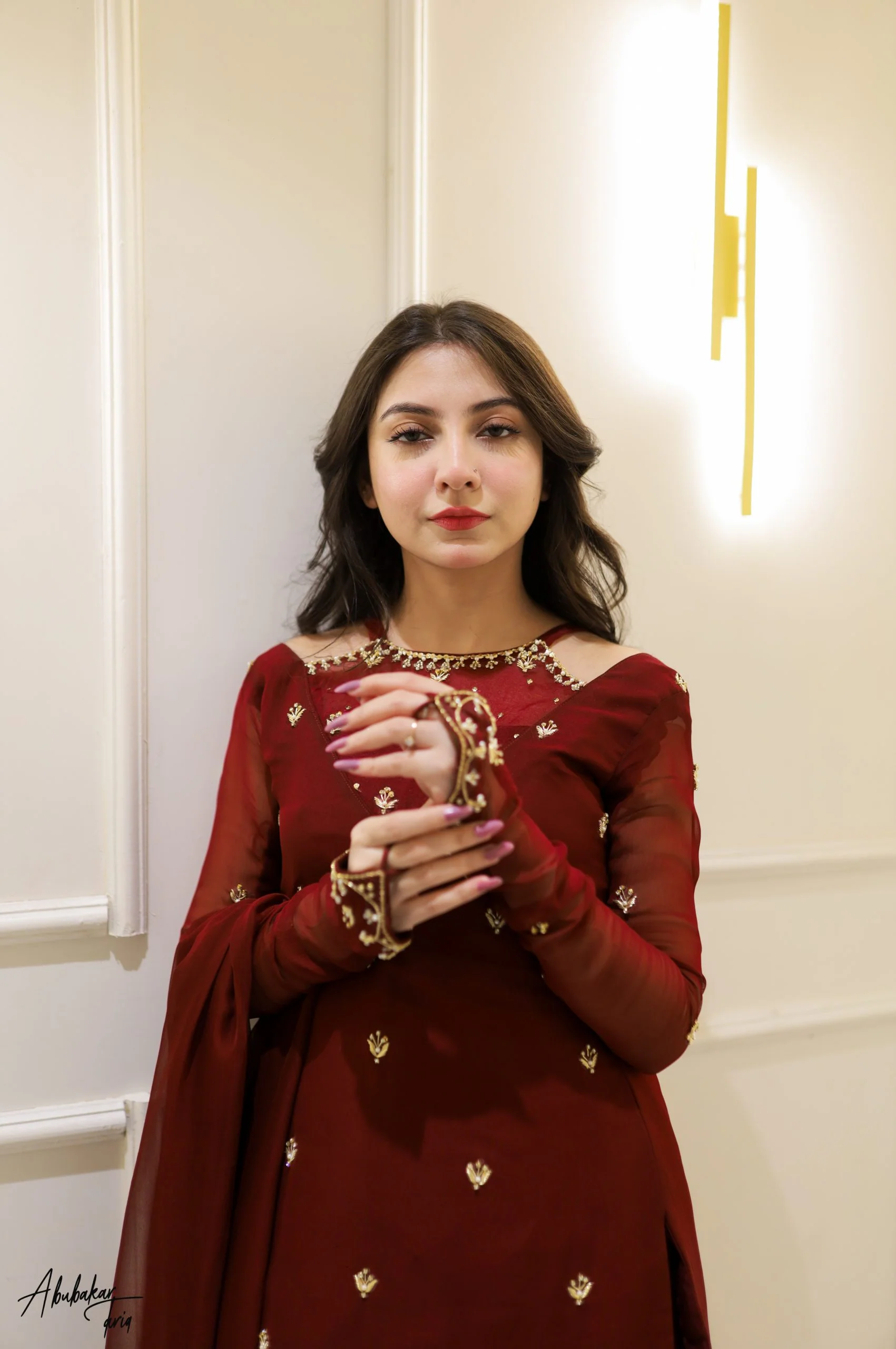 SN-MAROON GHARARA FIT - Image 6
